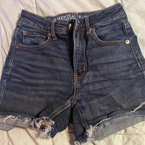 Cute super high rise jean shorts